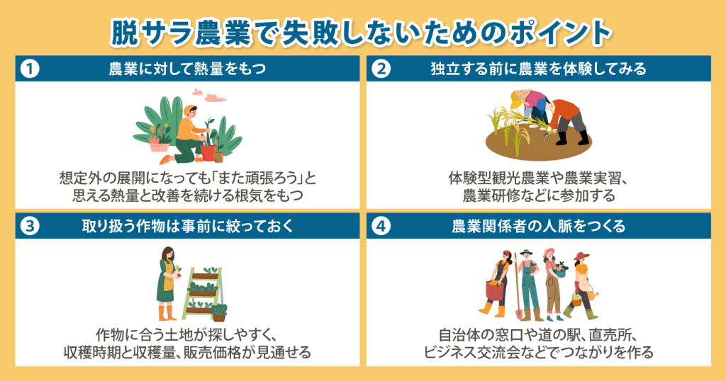 脱サラ農業で失敗しないためのポイント
