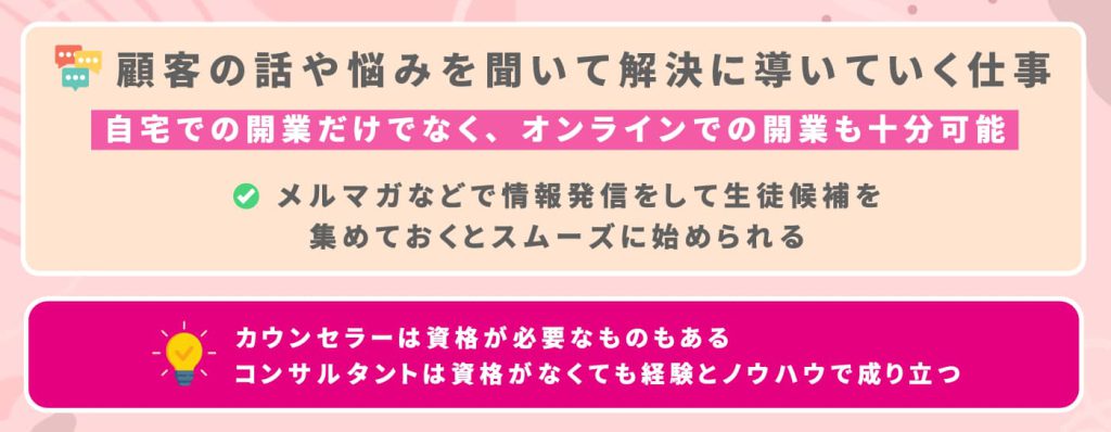 カウンセラー、コンサルタント系